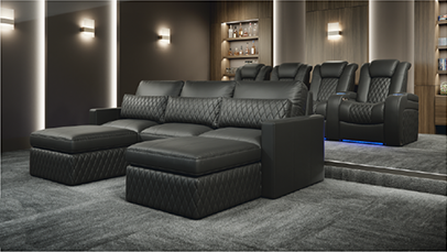Diamante Sofa Home Theater Package