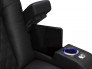 Seatcraft Diamante Top Grain Leather 7000, Powered Headrest, Power Recline, Black or Brown, Single Recliner
