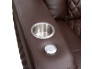 Brown Home Theater Sectional Stainless Steel Cupholders