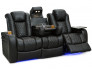 Seatcraft Anthem Home Theater Sofa in Black