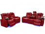 Red Sofa and Loveseat