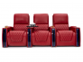 Row of 3 Red Theater Seats Apex