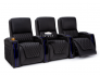 Black Apex Row of 3 Home Theater Seats