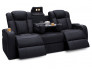 Seatcraft Cavalry Media Room Sofa in Black
