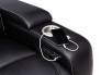 Colosseum Sofa with USB Port in Black