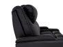 Seatcraft Concerto Loveseat Top Grain Leather 7000, Powered Headrest, Powered Lumbar, Power Recline, Heat, & Massage, Black or Brown