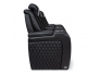 Seatcraft Diamante BACKROW Theater Seating® Top Grain Leather 7000, Powered Headrest, Power Recline, Black