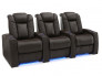 Enigma Row of 3 Home Theater Brown