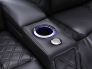 Enigma Single Recliner LED Cupholder and Accessory Grommet