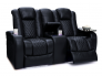 Seatcraft Euphoria Heat & Massage Sofa & Loveseat, Top Grain Leather 7000, Powered Headrest, Powered Lumbar, Power Recline, Black or Brown
