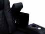 Seatcraft Euphoria Sofa Heat & Massage, Top Grain Leather 7000, Powered Headrest, Powered Lumbar, Power Recline, Black or Brown