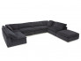 Black Seatcraft Heavenly Modular Sofa 7-Piece