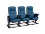 Blue Vinyl Commercial Theater Movie Chairs