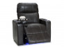 Seatcraft Monterey Top Grain Leather 7000, Powered Headrest, Power Recline, Black, Brown, or Gray, Single Recliner