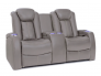 Seatcraft Republic Loveseat Top Grain Leather 7000, Powered Headrest, Power Recline, Black, Brown, or Gray