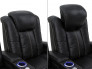 Seatcraft Republic Loveseat Top Grain Leather 7000, Powered Headrest, Power Recline, Black, Brown, or Gray