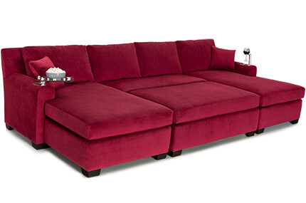 Cavallo Fortuna Media Lounge Sofa, Fabric, 20+ Colors