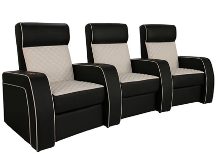 Cavallo Continental, Fabric, 20+ Colors, Power Recline, Straight or Curved Rows