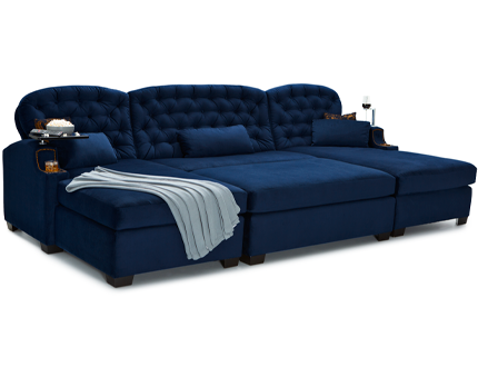 Cavallo Monarch Lounge (By Seatcraft) Media Lounge Sofa, Fabric, 15 Colors