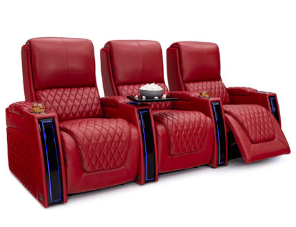 Seatcraft Apex Top Grain Leather 7000, 8+ Colors, Powered Headrest & Lumbar, Power Recline, Straight or Curved Rows