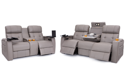 Seatcraft Arctic Sofa & Loveseat Top Grain Leather 7000, 8+ Colors, Powered Headrest & Lumbar, Power Recline