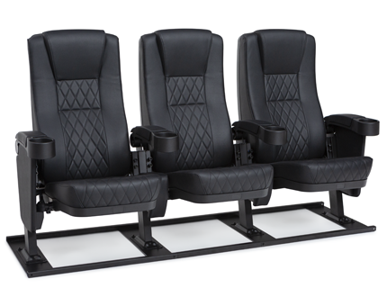 Seatcraft Madrigal Black Free-Standing Base Movie Theater Seats