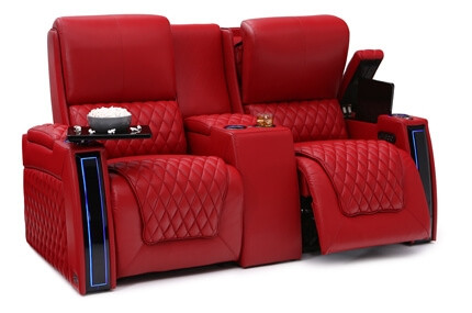 Seatcraft Marathon Loveseat Top Grain Leather 7000, 8+ Colors, Powered Headrest & Lumbar, Power Recline