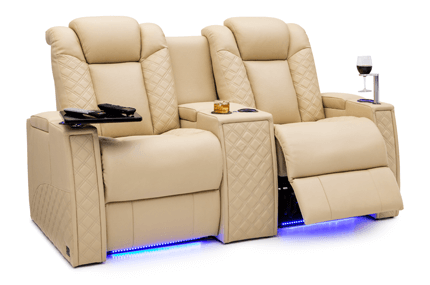 Seatcraft Palladius Loveseat 2 Materials, 15+ Colors, Powered Headrest & Lumbar, Power Recline