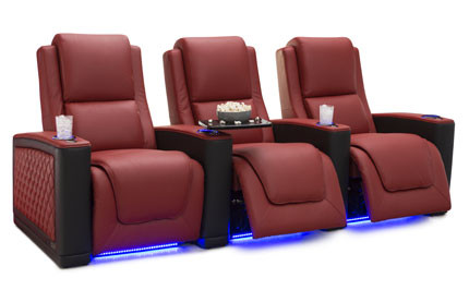 Seatcraft Maxim Two-Tone 3 Materials, 15+ Colors, Powered Lumbar & Headrest, Power Recline, Straight Rows