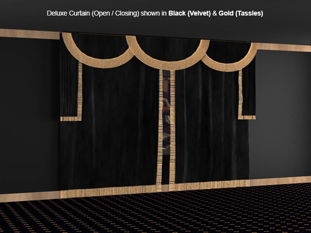 SoundRight Deluxe Open/Close Curtains