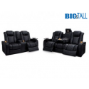 Seatcraft Headline Sofa & Loveseat Top Grain Leather 7000, Powered Headrest, Power Recline, Black, Brown, or Red