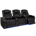 Seatcraft Mantra Top Grain Leather 7000, Powered Headrest & Lumbar, Power Recline, Black or Red, Straight Rows