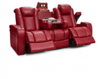 Seatcraft Anthem Sofa Top Grain Leather 7000, Powered Headrest, Power Recline, Black, Brown, or Red