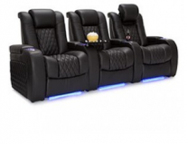 Seatcraft Diamante Top Grain Leather 7000, Powered Headrest, Power Recline, Black, Brown, or Gray