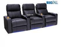 Seatcraft Julius Big & Tall 400lb Capacity Seating, Top Grain Leather 7000, Powered Headrest, Power Recline, Black or Brown