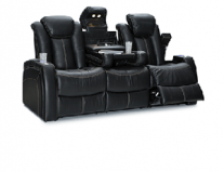 Seatcraft Republic Sofa Top Grain Leather 7000, Powered Headrest, Power Recline, Black or Brown
