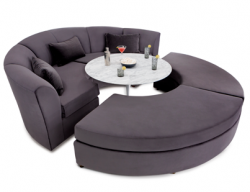 Cavallo Empyrean Media Lounge Party Pit Sofa, Fabric, 20+ Colors
