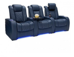 Seatcraft Diamante Top Grain Leather 7000, 8+ Colors, Powered Headrest, Power Recline, Straight or Curved Rows