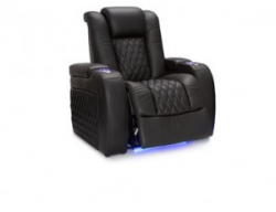 Seatcraft Diamante Top Grain Leather 7000, Powered Headrest, Power Recline, Black or Brown, Single Recliner