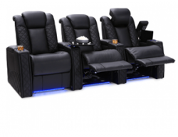 Seatcraft Enigma Top Grain Leather 7000, Powered Headrest & Lumbar, Power Recline, Black or Brown, Straight Rows