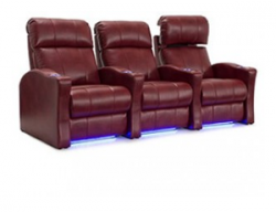Seatcraft Napa 4 Materials, 15+ Colors, Powered Headrest, Power Recline, Straight or Curved Rows