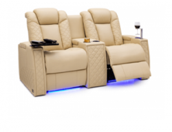 Seatcraft Palladius Loveseat Top Grain Leather 7000, 8+ Colors, Powered Headrest & Lumbar, Power Recline
