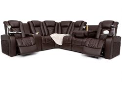 Seatcraft Carlsbad Home Theater Sofa Sectional