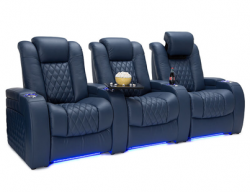 Seatcraft Diamante Top Grain Leather 7000, 8+ Colors, Powered Headrest, Power Recline, Straight or Curved Rows