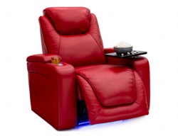 Seatcraft Equinox Top Grain Leather 7000, Powered Headrest & Lumbar, Power Recline, Black, Brown, or Red, Single Recliner