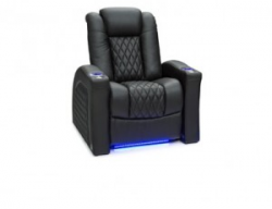 Seatcraft Stanza Top Grain Leather 7000, Powered Headrest & Lumbar, Power Recline, Black, Brown, or Red, Single Recliner 