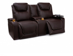 Seatcraft Vienna Loveseat Top Grain Leather 7000, Powered Headrest & Lumbar, Power Recline, Black or Brown