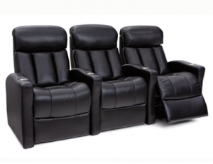Seatcraft Baron Space-Saver, Top Grain Leather 7000, Powered Headrest, Power Recline, Black
