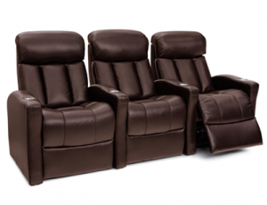 Seatcraft Baron Space-Saver, Top Grain Leather 7000, Powered Headrest, Power Recline, Brown