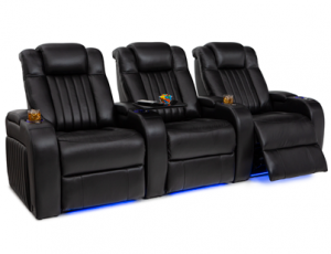 Seatcraft Mantra Top Grain Leather 7000, Powered Headrest & Lumbar, Power Recline, Black